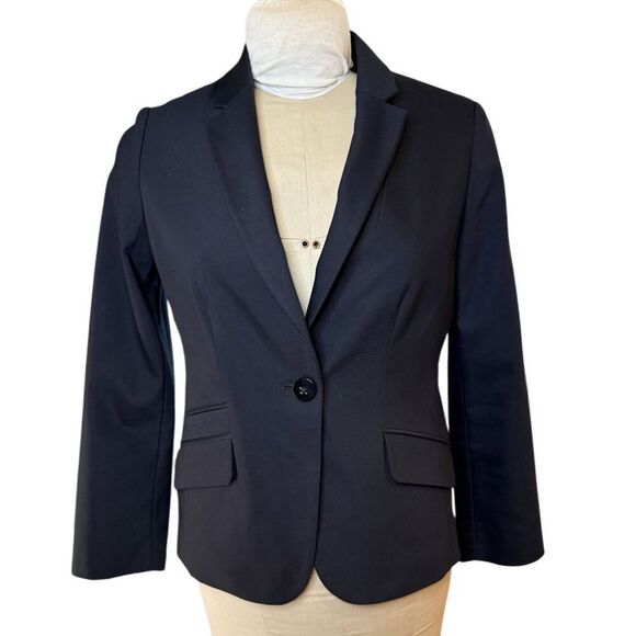 Chico’s Classic Black Single Button Blazer Sz. S Lined Professional Career - Picture 1 of 7